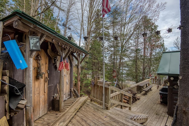 120 S Shore Dr, Rangeley Plt, ME 04970 - view of deck