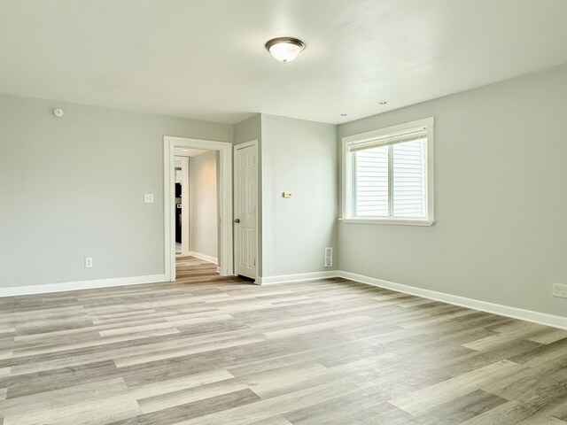46 French St, Skowhegan, ME 04976 - empty room featuring baseboards and light wood-type flooring