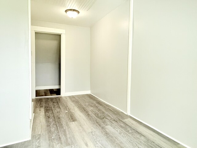 46 French St, Skowhegan, ME 04976 - empty room with wood finished floors and baseboards