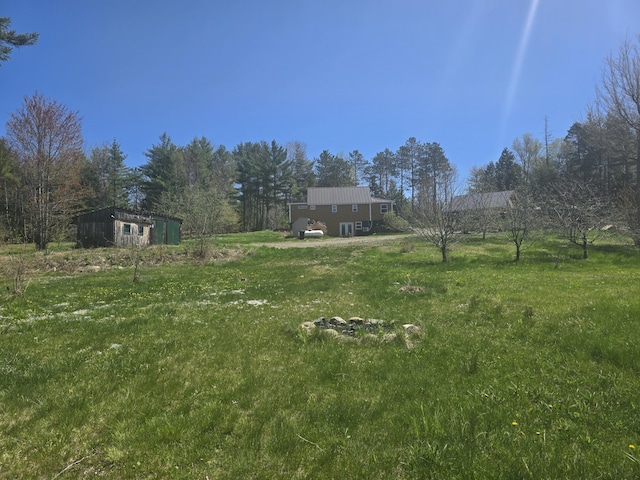 241 Baker Brook Rd, Bradley, ME 04411 - view of yard featuring an outdoor structure