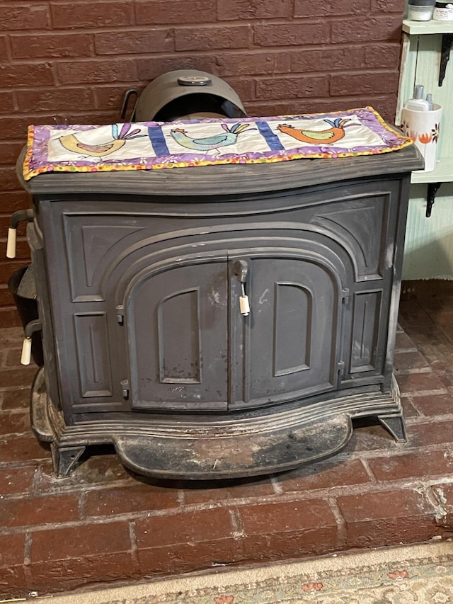 27 Murray St, Bingham, ME 04920 - detailed view of a wood stove