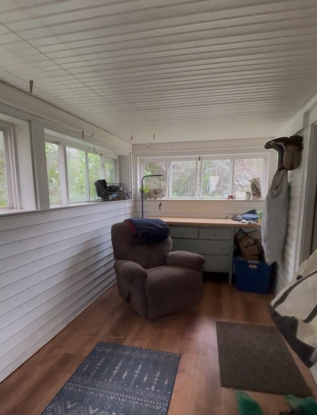 27 Murray St, Bingham, ME 04920 - sunroom with healthy amount of natural light and wood finished floors