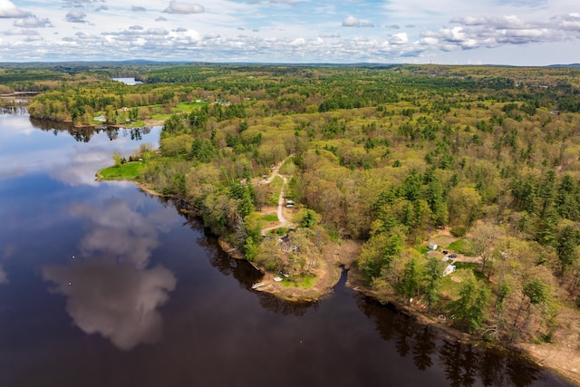 80 Indian Rivers Dr, Eliot, ME 03903 - aerial view of property's location featuring a heavily wooded area and a large body of water