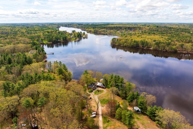 80 Indian Rivers Dr, Eliot, ME 03903 - aerial view of a heavily wooded area and a large body of water