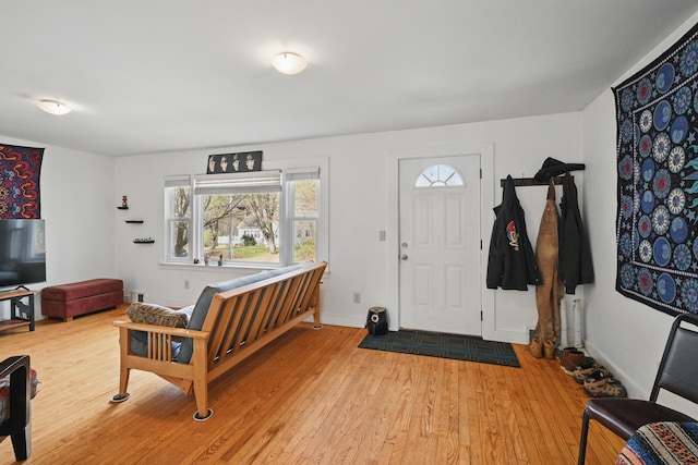 19 Brann Ave, Augusta, ME 04330 - foyer entrance with light wood-type flooring and baseboards