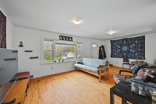 19 Brann Ave, Augusta, ME 04330 - living room with hardwood / wood-style floors and baseboards