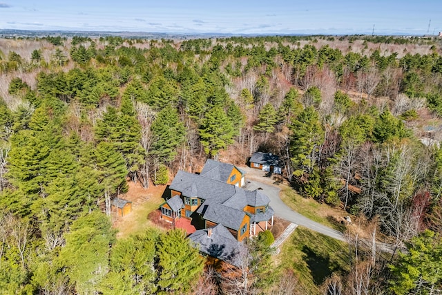 1026 Essex St, Bangor, ME 04401 - view from above of property with a heavily wooded area