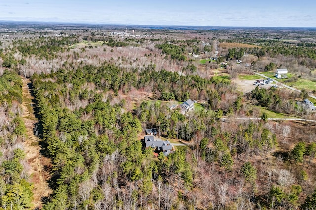 1026 Essex St, Bangor, ME 04401 - aerial overview of property's location with a forest