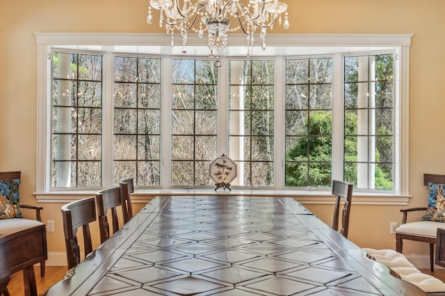 1026 Essex St, Bangor, ME 04401 - dining area with a chandelier