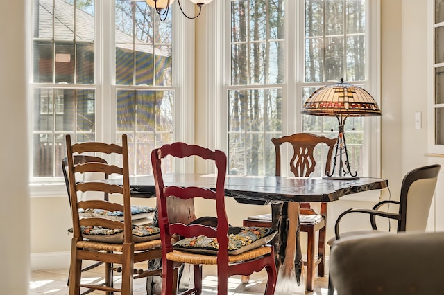 1026 Essex St, Bangor, ME 04401 - dining room with plenty of natural light and baseboards