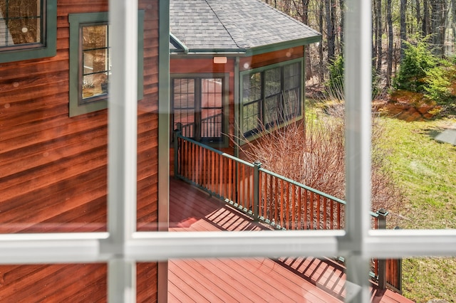 1026 Essex St, Bangor, ME 04401 - view of wooden deck