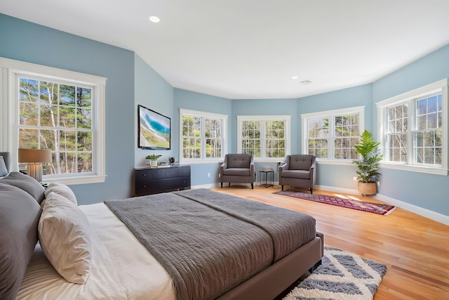 1026 Essex St, Bangor, ME 04401 - bedroom with baseboards, wood finished floors, and recessed lighting