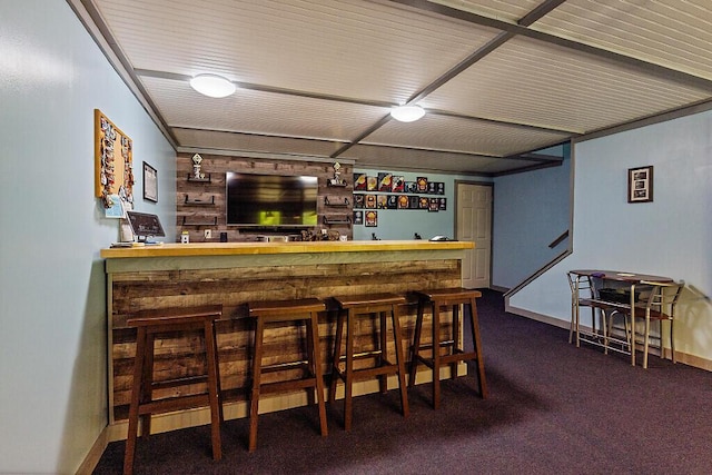 52 Casey Rd, Windsor, ME 04363 - indoor bar featuring carpet flooring and baseboards