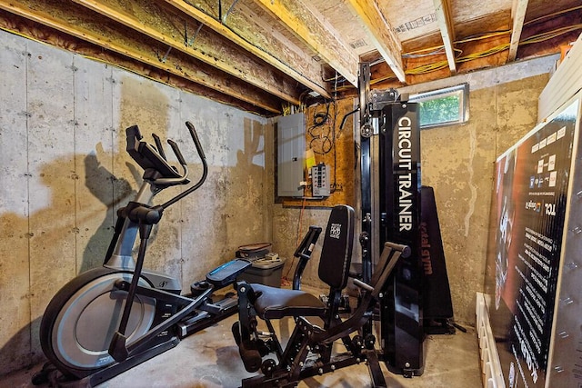 52 Casey Rd, Windsor, ME 04363 - exercise area featuring electric panel