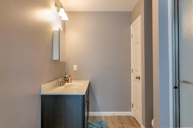313 Nevells Way, Ellsworth, ME 04605 - bathroom featuring wood finished floors and vanity