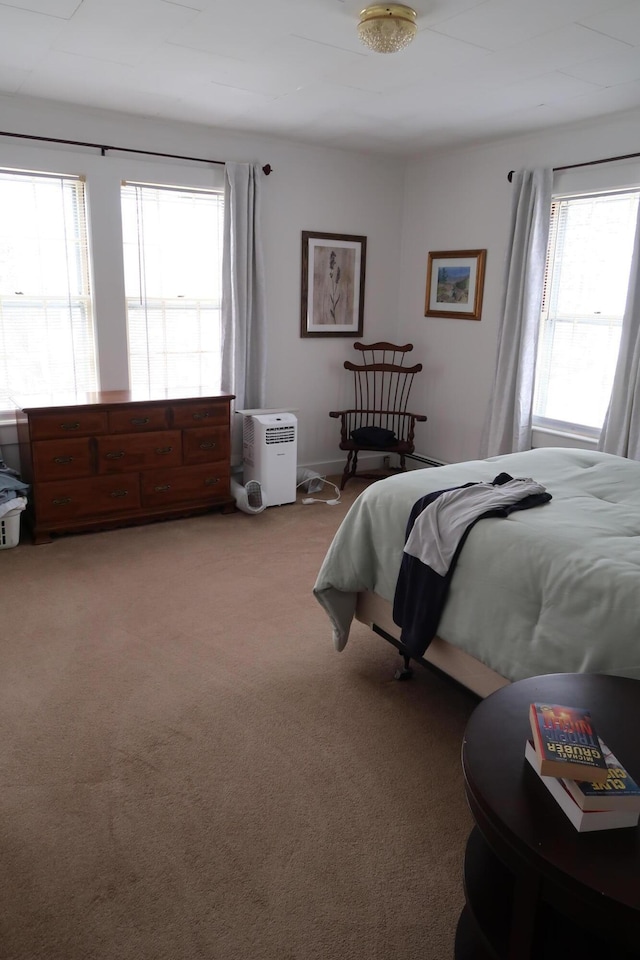 11 Green St, Winthrop, ME 04364 - carpeted bedroom featuring multiple windows