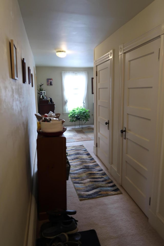 11 Green St, Winthrop, ME 04364 - hallway with light colored carpet