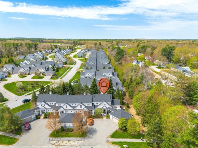 aerial perspective of suburban area