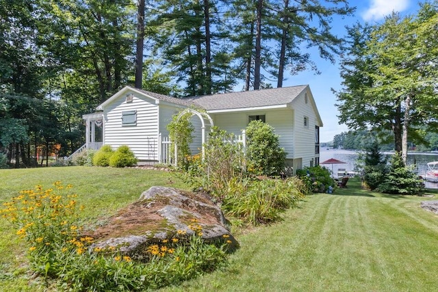 61 Beechwoods Rd, Oxford, ME 04270 - view of side of property with a yard