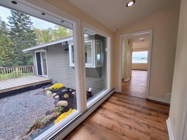 58 Back Shore Rd, Castine, ME 04421 - interior space with a wooden deck