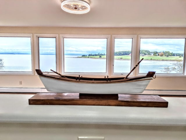 58 Back Shore Rd, Castine, ME 04421 - staircase with baseboard heating