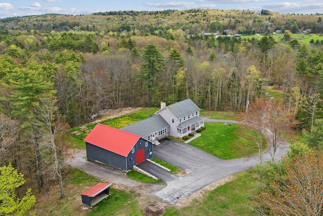 20 Motorcycle Dr, Windham, ME 04062 - view from above of property with a heavily wooded area