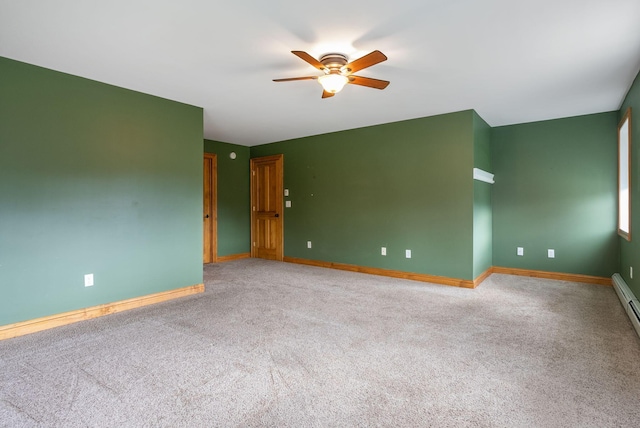 20 Motorcycle Dr, Windham, ME 04062 - carpeted spare room featuring ceiling fan and baseboards