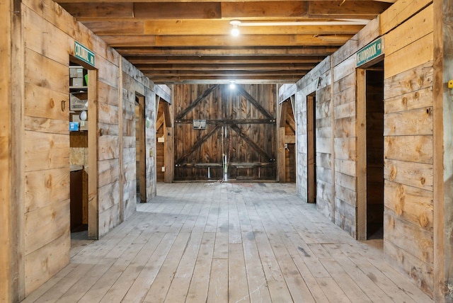20 Motorcycle Dr, Windham, ME 04062 - below grade area with wood-type flooring and wooden walls