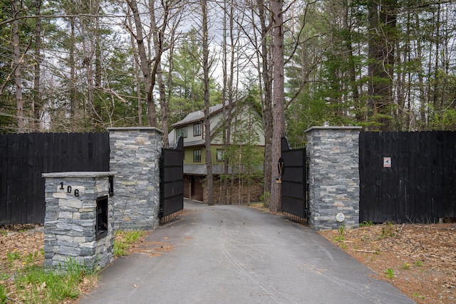 106 Webb River Dr, Dixfield, ME 04224 - gate featuring fence