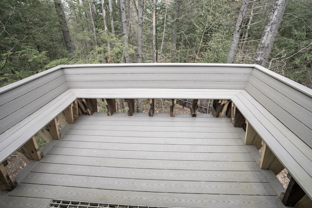 106 Webb River Dr, Dixfield, ME 04224 - deck featuring a view of trees