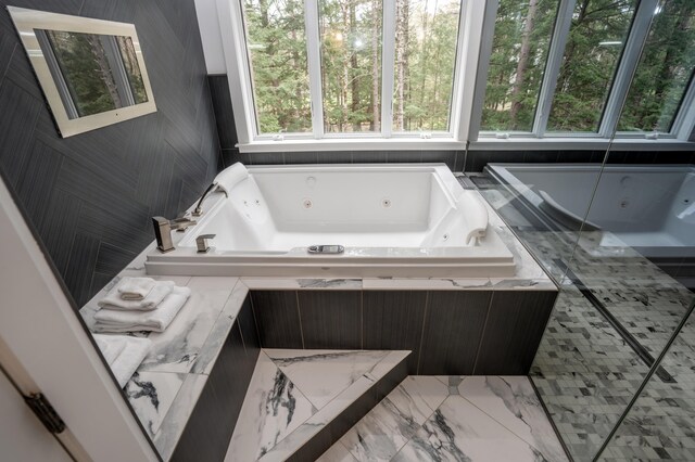106 Webb River Dr, Dixfield, ME 04224 - misc room featuring a jacuzzi and marble finish flooring