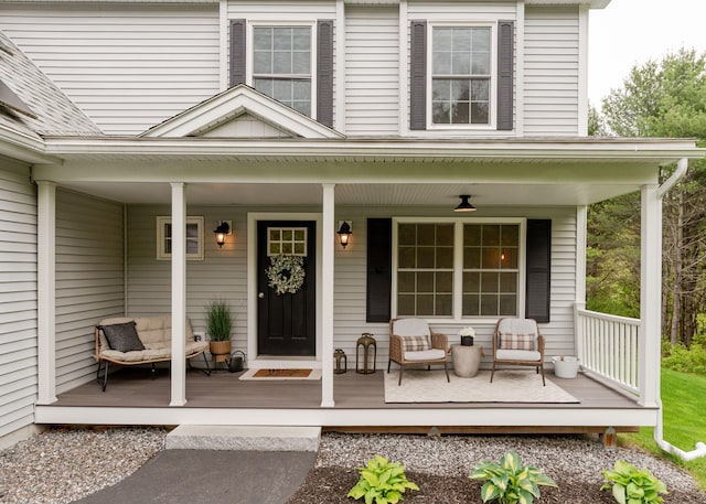 22 Lilac Ln, Gorham, ME 04038 - entrance to property featuring a porch