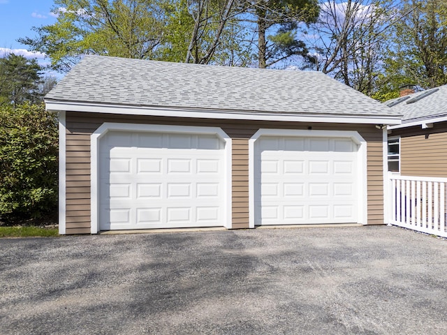 591 Eight Rod Rd, Augusta, ME 04330 - garage with asphalt driveway