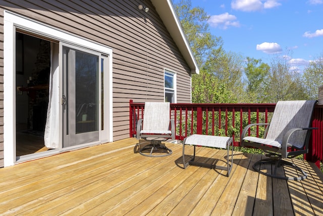 591 Eight Rod Rd, Augusta, ME 04330 - view of wooden terrace