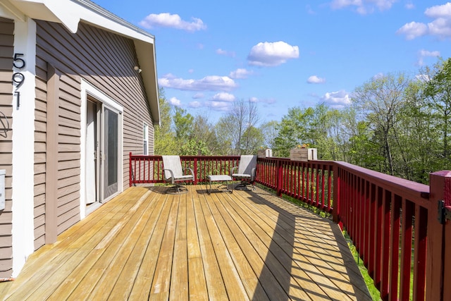591 Eight Rod Rd, Augusta, ME 04330 - view of deck