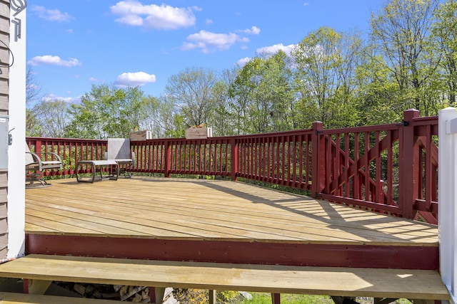 591 Eight Rod Rd, Augusta, ME 04330 - view of deck