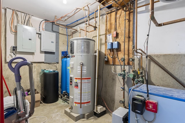 591 Eight Rod Rd, Augusta, ME 04330 - utilities featuring hybrid water heater, electric panel, and a heating unit