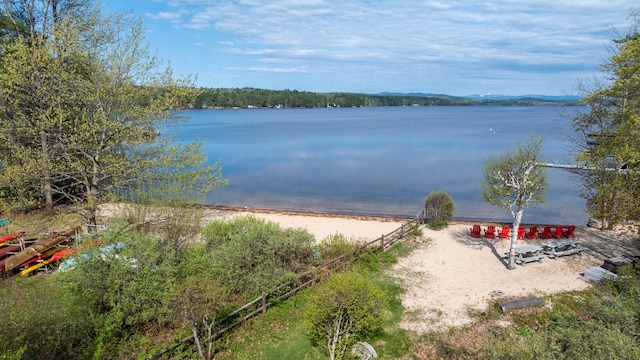 5 Goodridge Dr Unit 5, Naples, ME 04055 - water view featuring fence and a mountain backdrop