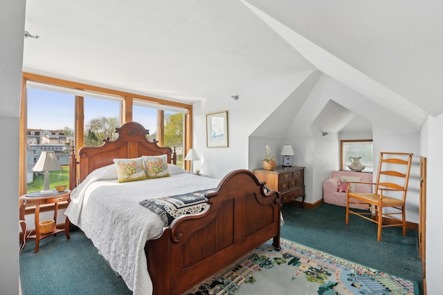 15 Christensen Ln Unit A1, Kennebunk, ME 04043 - carpeted bedroom featuring lofted ceiling
