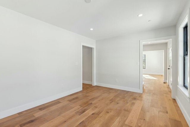 11 Acorn Ave, Kennebunkport, ME 04046 - spare room featuring light wood-style floors, baseboards, and recessed lighting