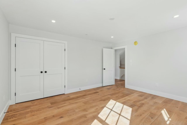 11 Acorn Ave, Kennebunkport, ME 04046 - unfurnished bedroom with baseboards, light wood-style flooring, and recessed lighting