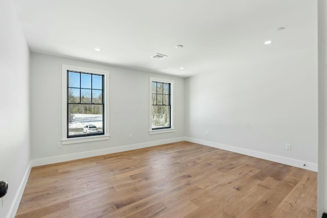 11 Acorn Ave, Kennebunkport, ME 04046 - empty room featuring light wood-type flooring, baseboards, and recessed lighting