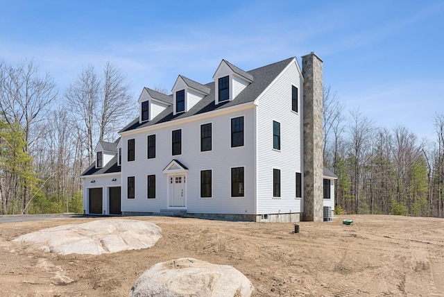 11 Acorn Ave, Kennebunkport, ME 04046 - view of front of property with a chimney and a garage
