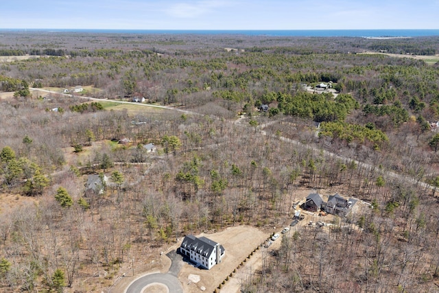 11 Acorn Ave, Kennebunkport, ME 04046 - aerial view of property and surrounding area with a heavily wooded area