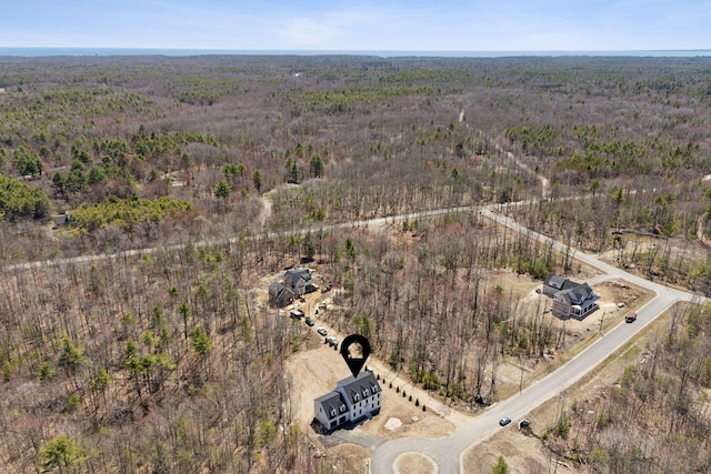 11 Acorn Ave, Kennebunkport, ME 04046 - aerial overview of property's location with a heavily wooded area