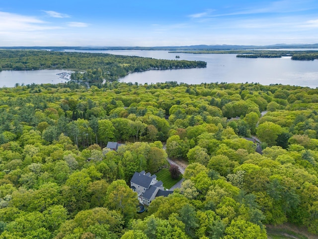 11 Oxford Rd, Windham, ME 04062 - drone / aerial view of a nearby body of water and a heavily wooded area