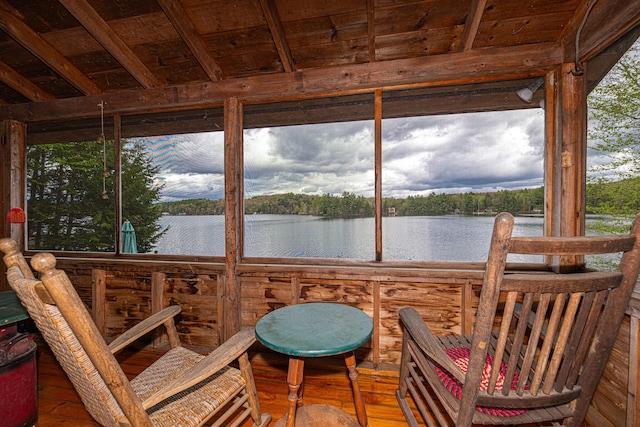 106 Shady Ln, Parsonsfield, ME 04047 - sunroom with a water view