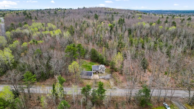 227 Forest Ave, Orono, ME 04473 - view from above of property with a heavily wooded area