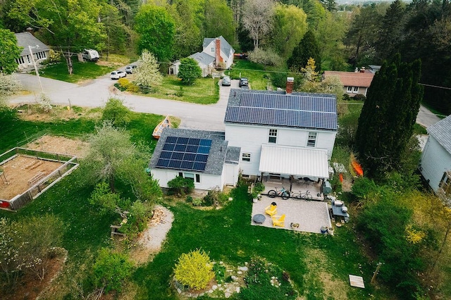 view from above of property