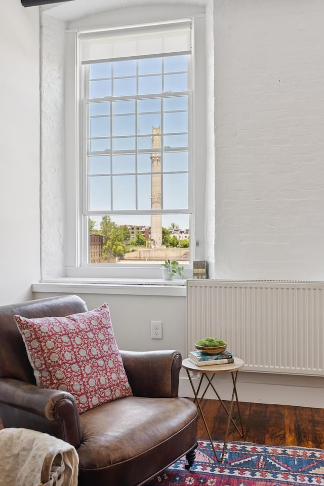2 Main St Unit 17-410, Biddeford, ME 04005 - sitting room with healthy amount of natural light and radiator